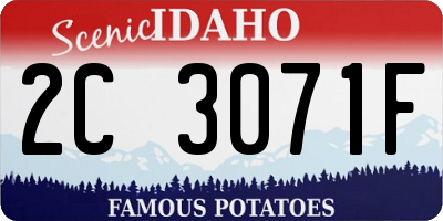 ID license plate 2C3071F