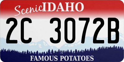 ID license plate 2C3072B