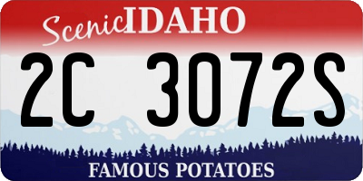 ID license plate 2C3072S
