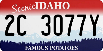 ID license plate 2C3077Y