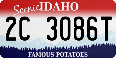 ID license plate 2C3086T
