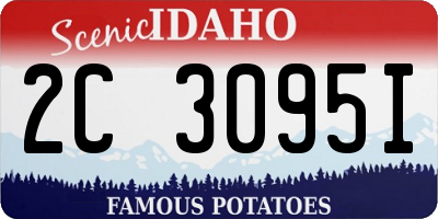 ID license plate 2C3095I