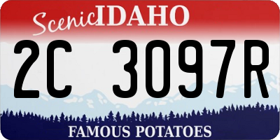 ID license plate 2C3097R