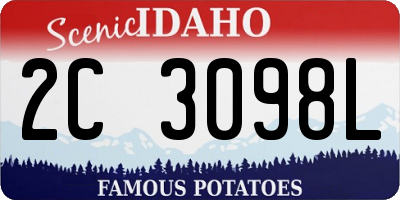 ID license plate 2C3098L
