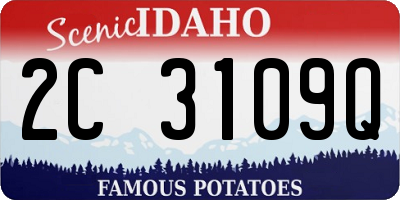 ID license plate 2C3109Q