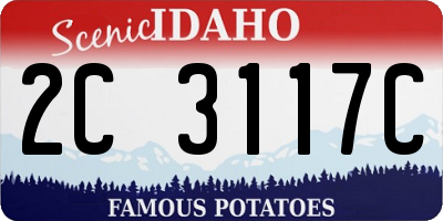 ID license plate 2C3117C