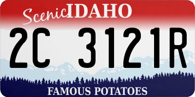 ID license plate 2C3121R