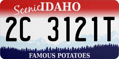 ID license plate 2C3121T