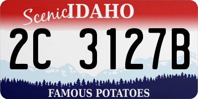 ID license plate 2C3127B