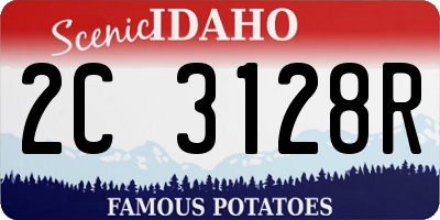 ID license plate 2C3128R