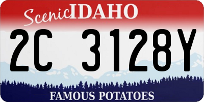 ID license plate 2C3128Y