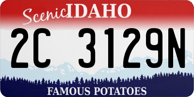ID license plate 2C3129N