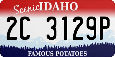 ID license plate 2C3129P