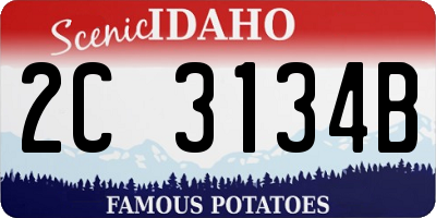 ID license plate 2C3134B