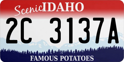 ID license plate 2C3137A