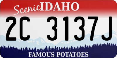 ID license plate 2C3137J