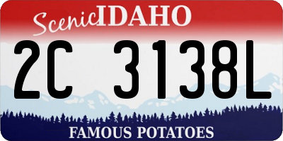 ID license plate 2C3138L