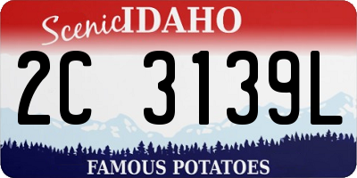 ID license plate 2C3139L