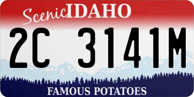 ID license plate 2C3141M