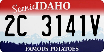 ID license plate 2C3141V