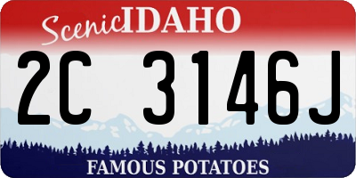ID license plate 2C3146J