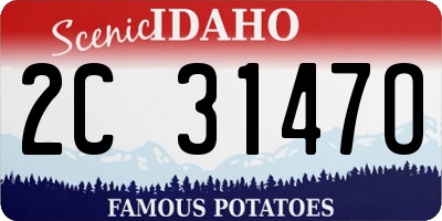 ID license plate 2C3147O