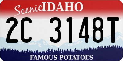 ID license plate 2C3148T