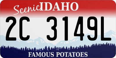 ID license plate 2C3149L