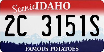 ID license plate 2C3151S