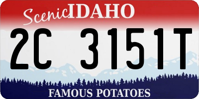 ID license plate 2C3151T