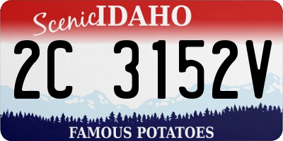 ID license plate 2C3152V