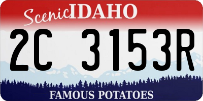 ID license plate 2C3153R