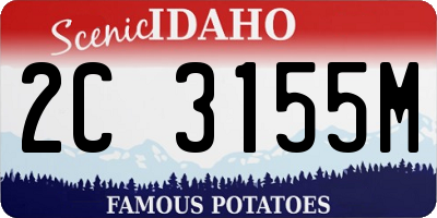 ID license plate 2C3155M