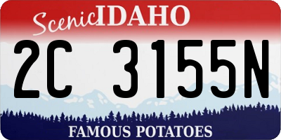 ID license plate 2C3155N