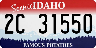 ID license plate 2C3155O