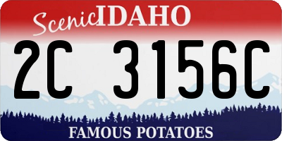 ID license plate 2C3156C