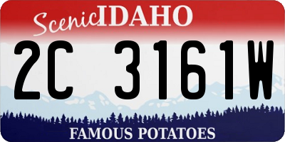 ID license plate 2C3161W