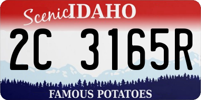 ID license plate 2C3165R