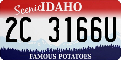 ID license plate 2C3166U