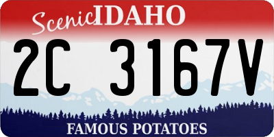 ID license plate 2C3167V