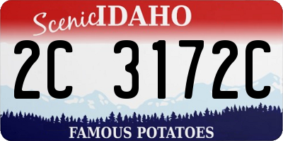ID license plate 2C3172C