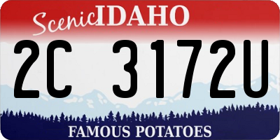 ID license plate 2C3172U