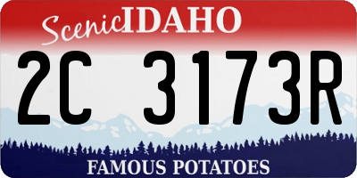 ID license plate 2C3173R