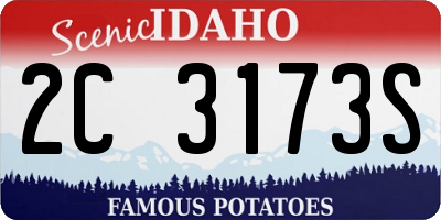 ID license plate 2C3173S