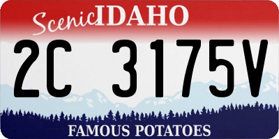 ID license plate 2C3175V