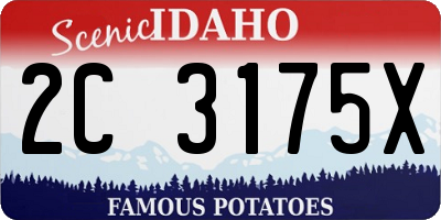 ID license plate 2C3175X