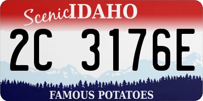 ID license plate 2C3176E