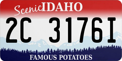 ID license plate 2C3176I