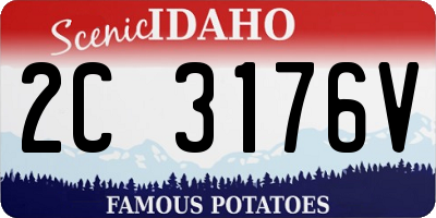 ID license plate 2C3176V