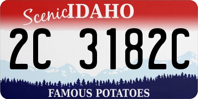 ID license plate 2C3182C